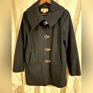 Michael Kors black wool coat